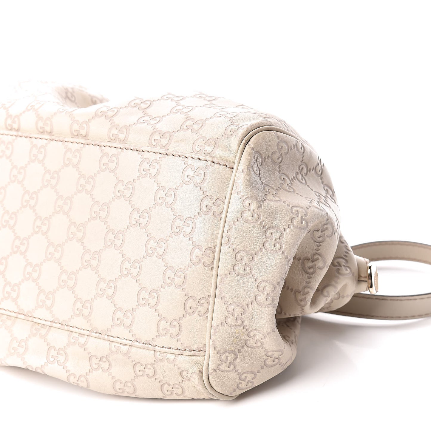 Guccissima Medium Sukey Boston Off White