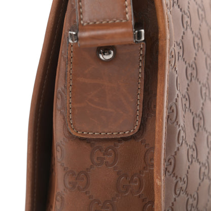 Gucci Guccissima Flap Messenger Bag Light Brown 15 of 16