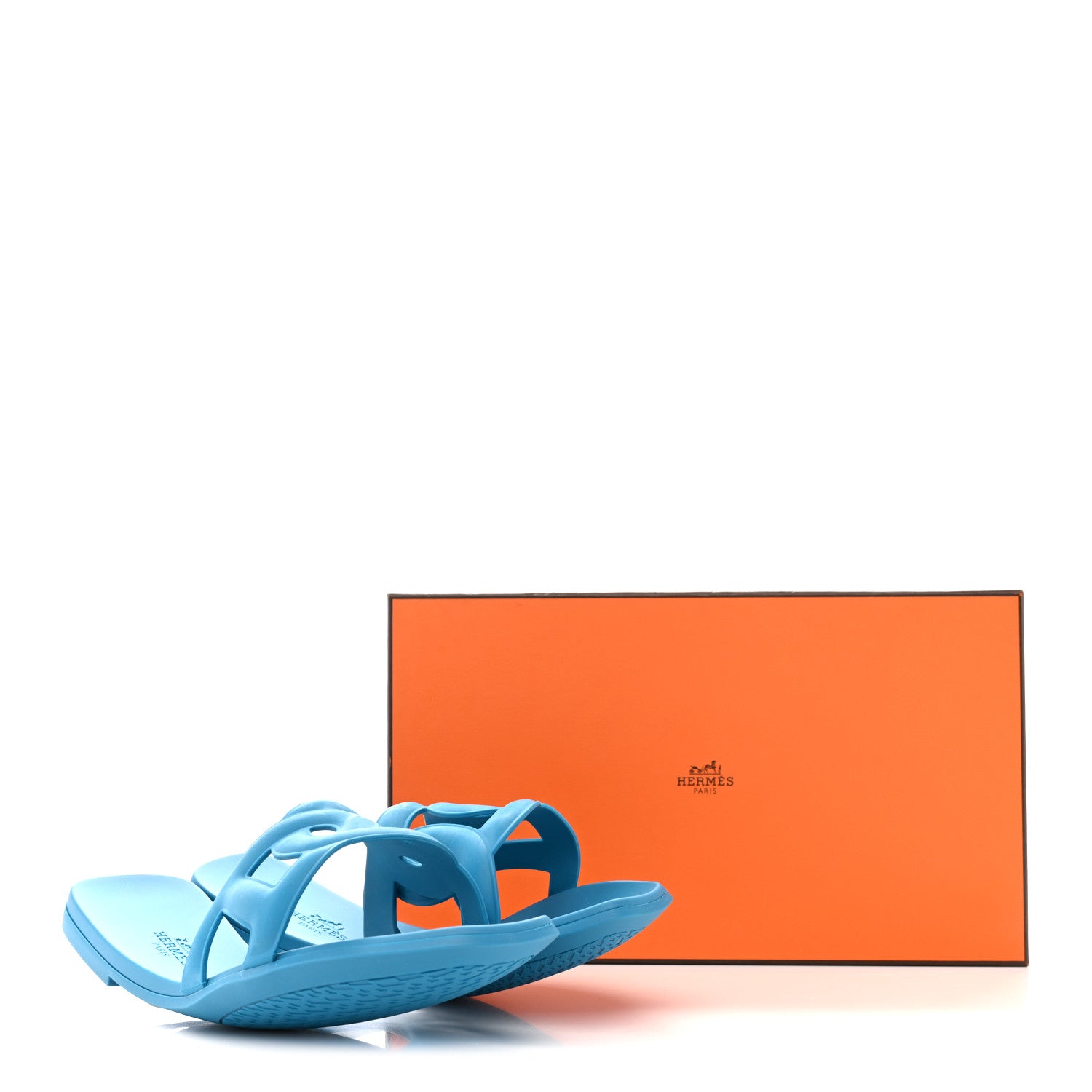 Hermes Rubber Aloha Sandals 38 Bleu Vif 1860170 – FASHIONPHILE