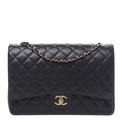 Chanel Caviar Quilted Maxi Double Flap Black 1 of 12