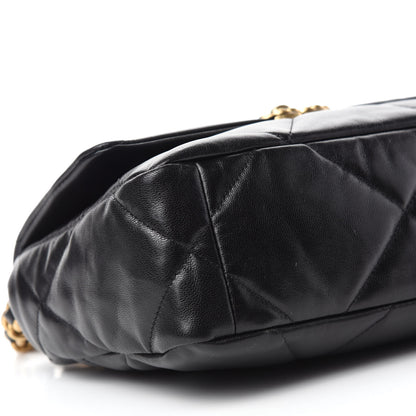 Chanel Goatskin Quilted Medium Chanel 19 Flap Black 5 of 10