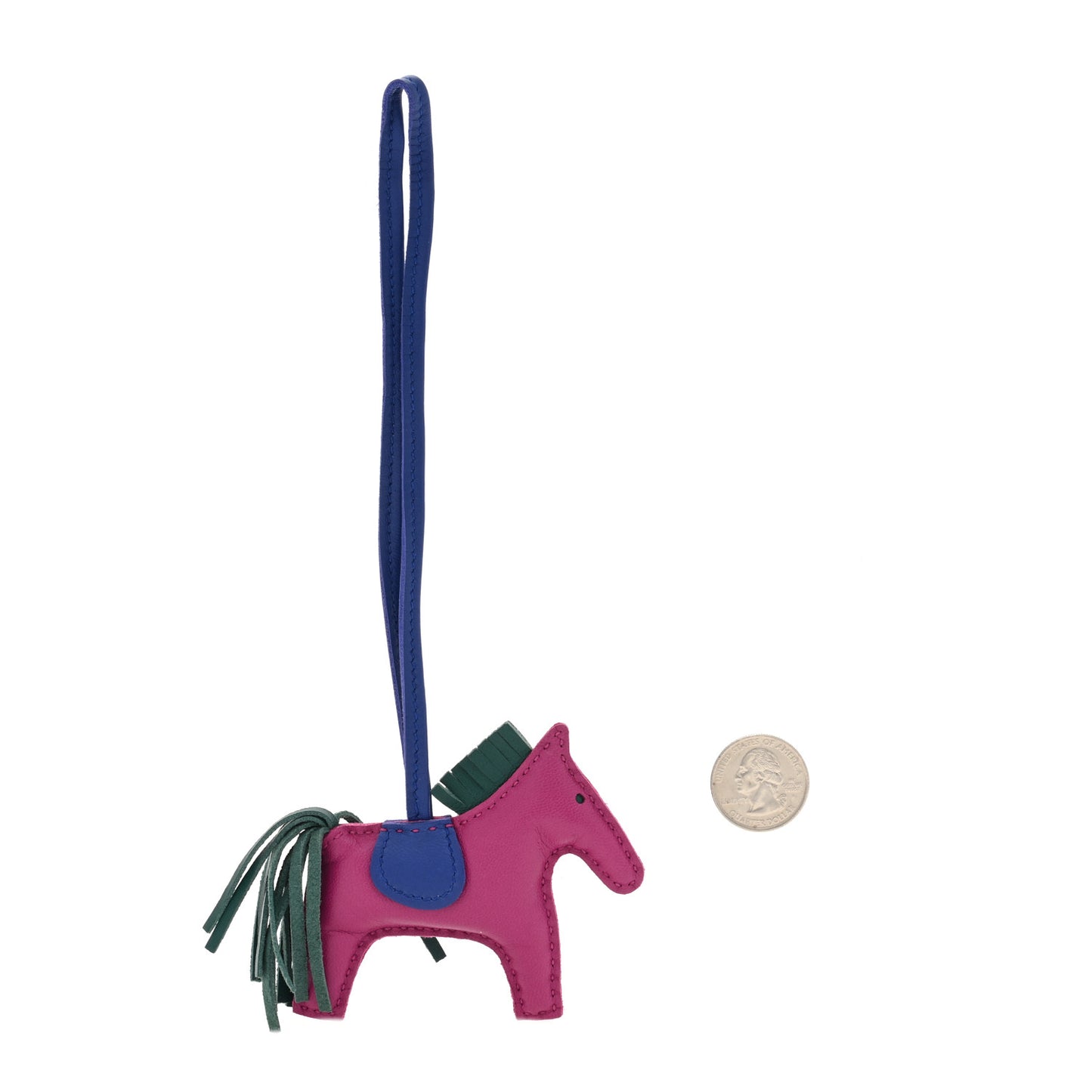 Milo Lambskin Grigri Rodeo Horse Bag Charm PM Rose Pourpre Malachite Bleu Electrique