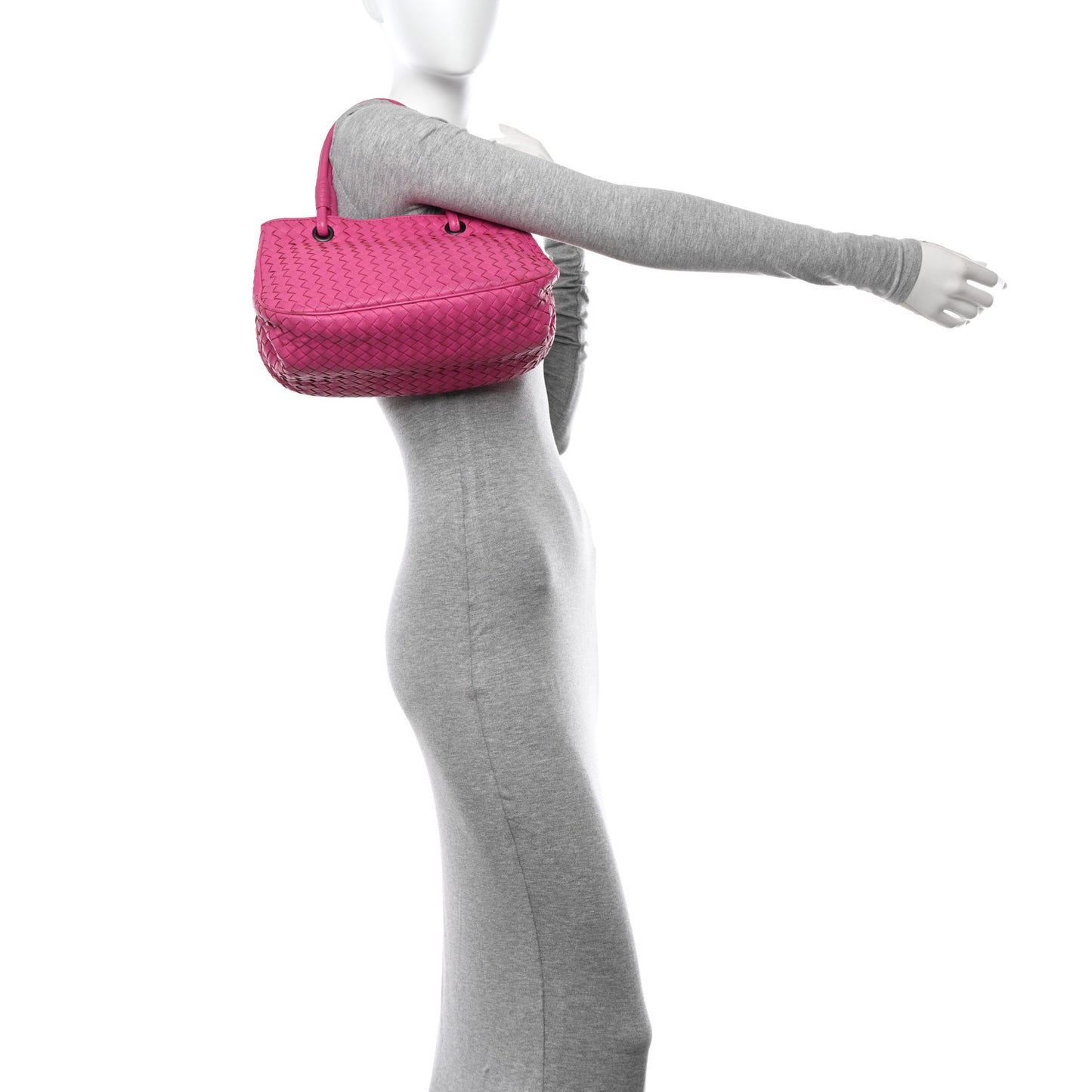 Nappa Intrecciato Small Tote Pink