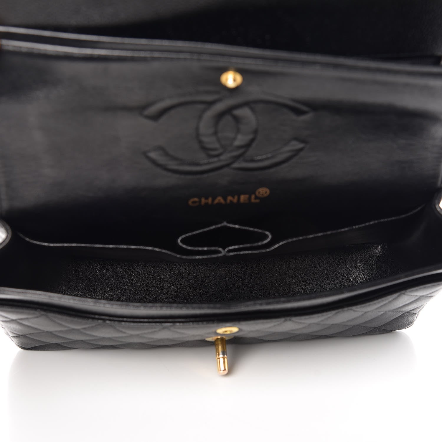 Chanel Caviar Quilted Medium Double Flap Black 5 of 15
