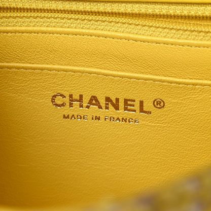 Chanel Tweed Quilted 2.55 Reissue Mini Flap Yellow 6 of 9