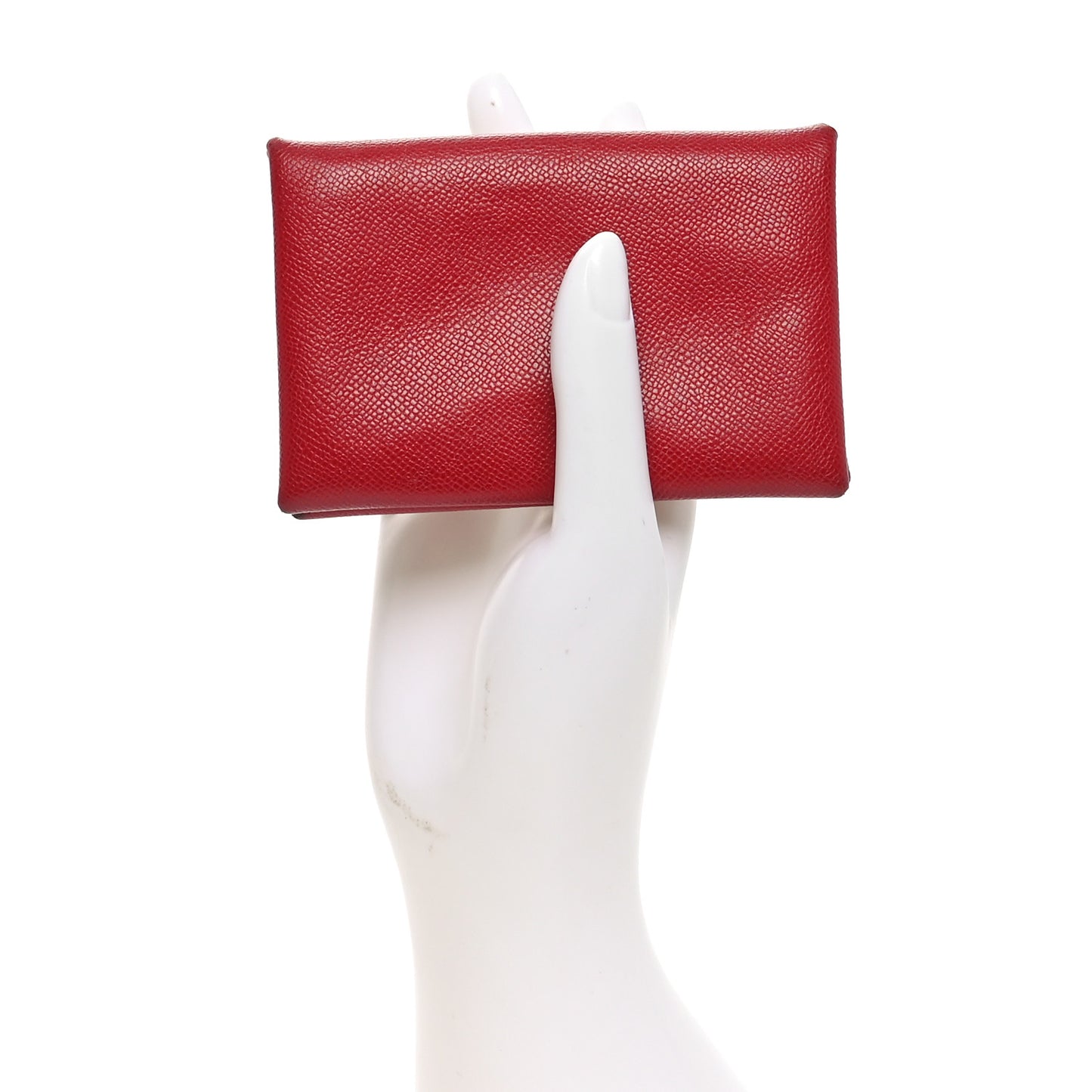 Madame Calfskin Calvi Card Case Rouge Piment