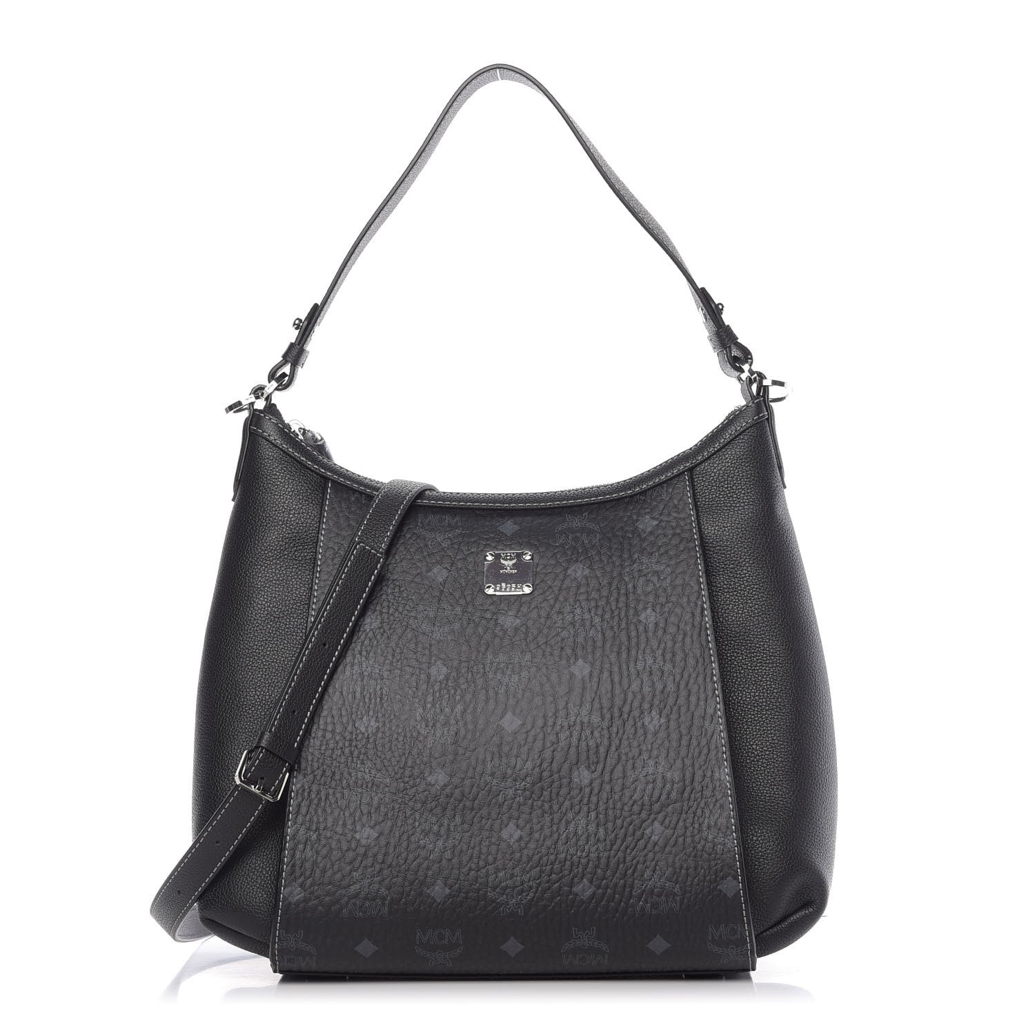 MCM Visetos Medium Luisa Hobo Black 1 of 9