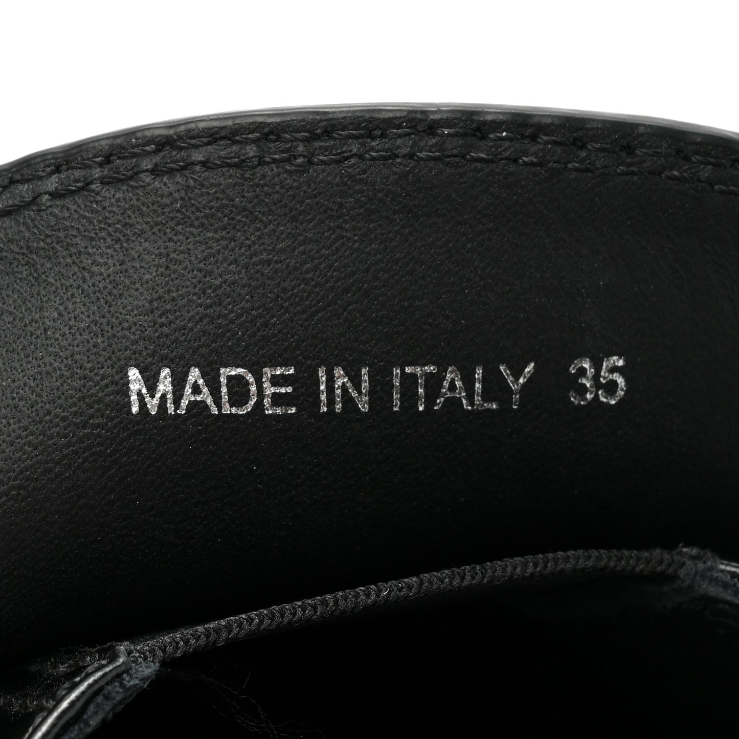 Spazzolato Metal Triangle Logo 50mm Loafers 35 Black