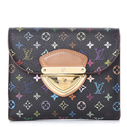 Louis Vuitton Monogram Multicolor Joey Wallet Black Grenade 1 of 11