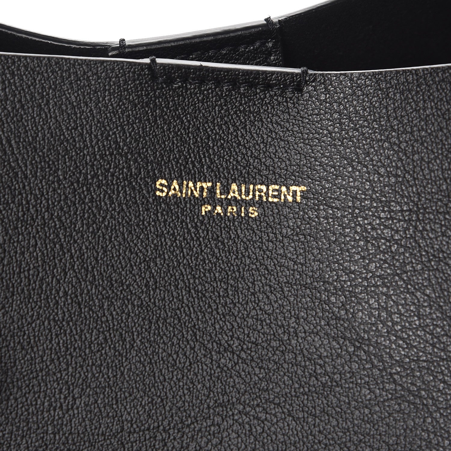 Saint Laurent Calfskin Large Shopping Tote Black 9 of 9