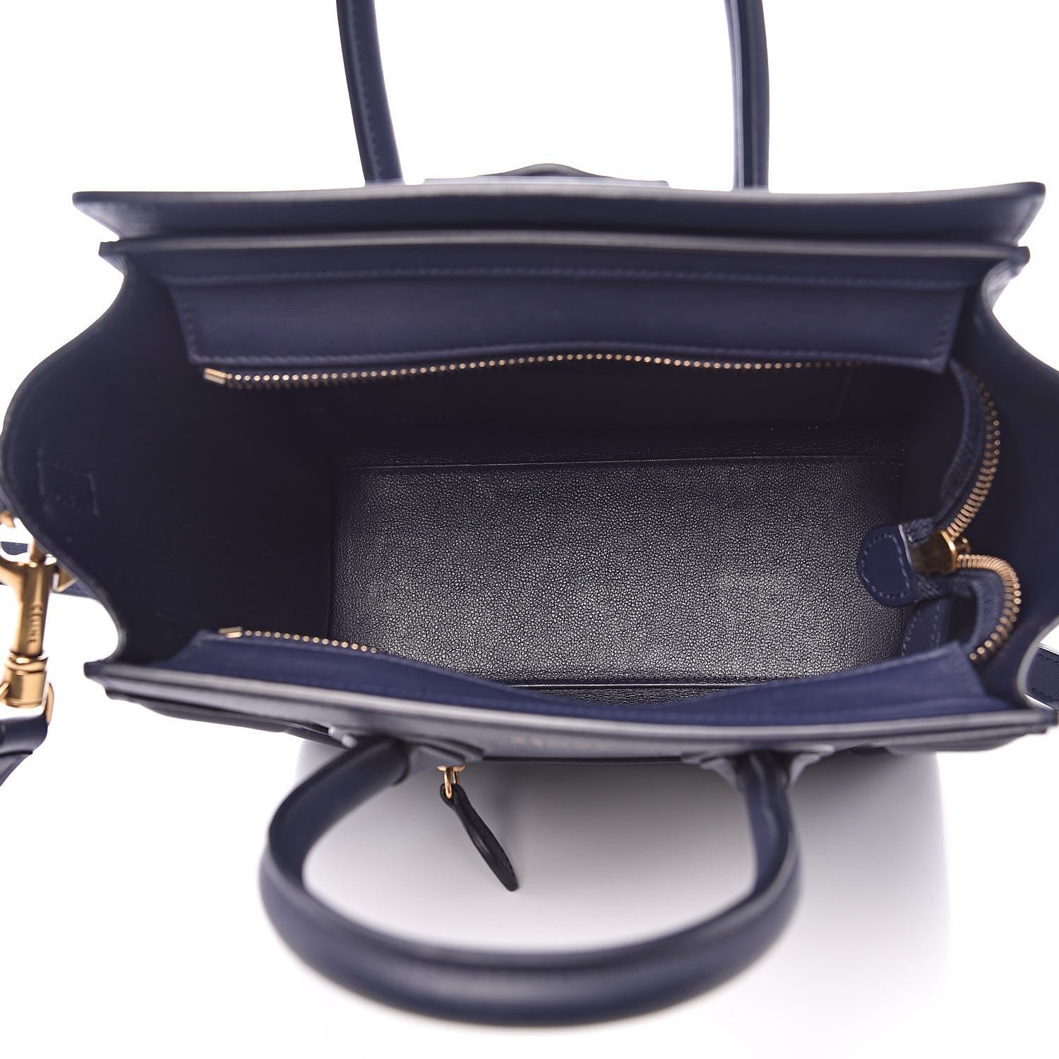 Celine Smooth Calfskin Nano Luggage Ink 5 of 13