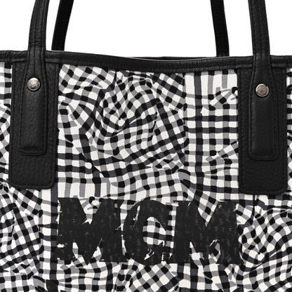 MCM Visetos Medium Liz Reversible Shopper Tote Black 11 of 18