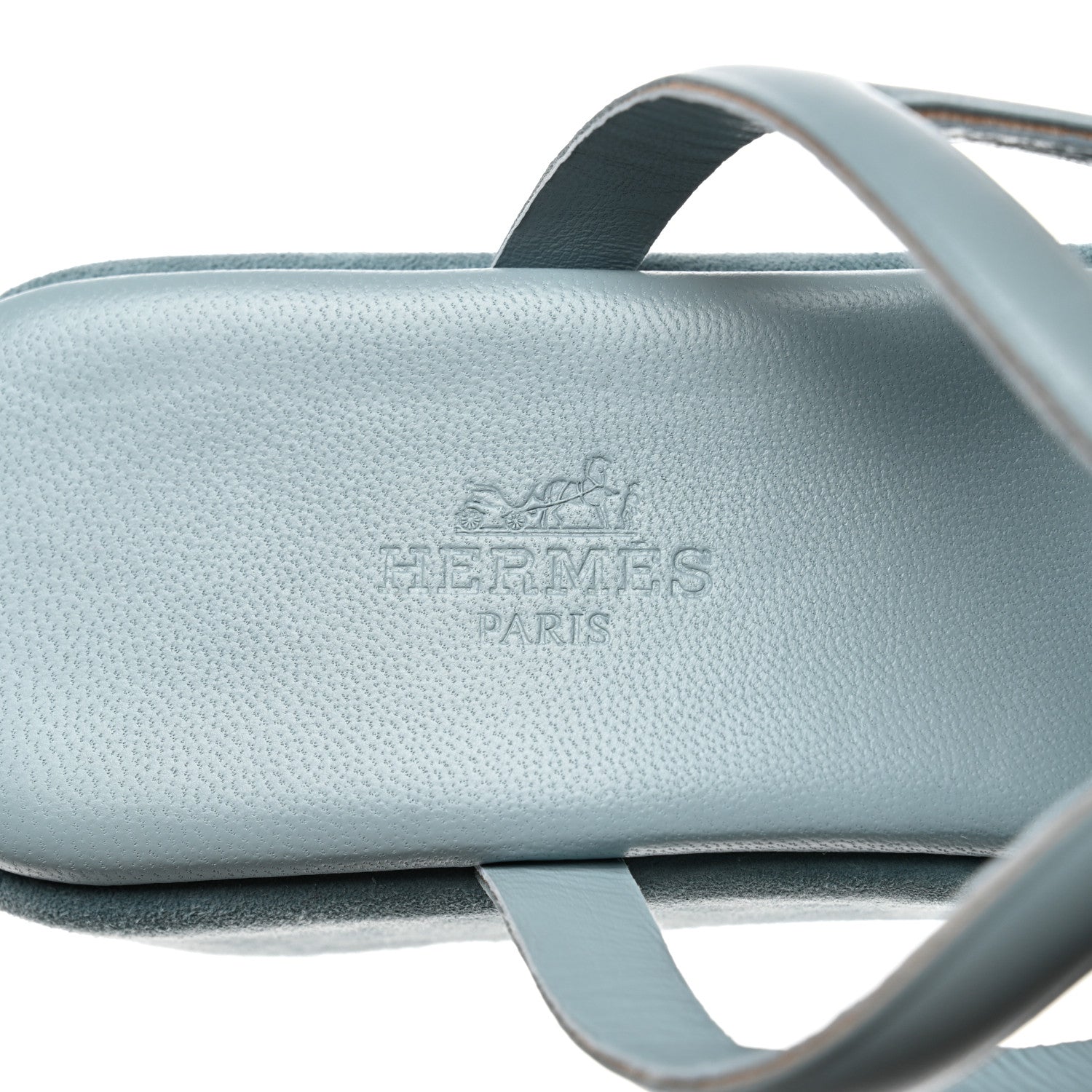 Hermes Nappa Gipsy Sandals 37 Vert D'eau 7 of 9