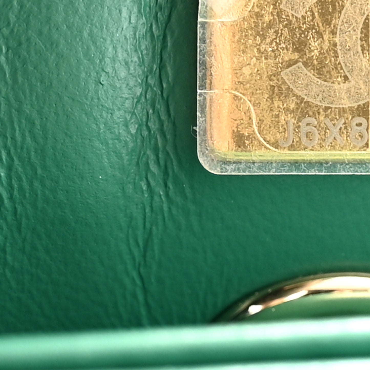 Caviar Quilted Mini Coco Handle Flap Green