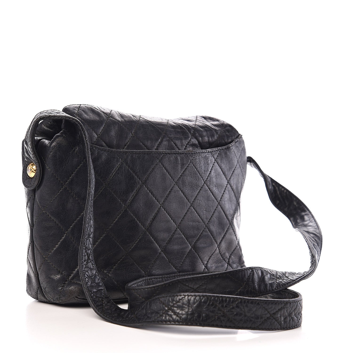 Chanel Lambskin Quilted Flap Shoulder Bag Black 2 of 10