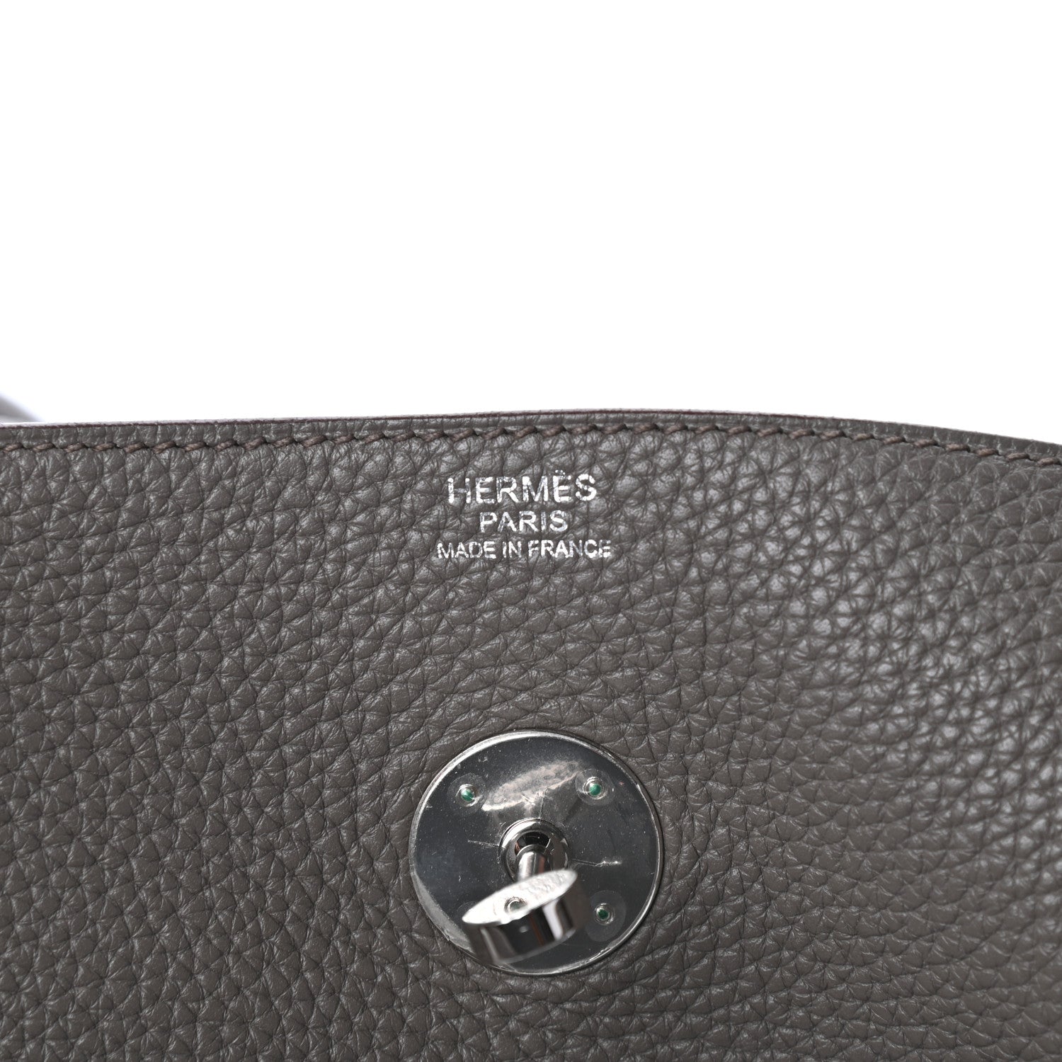 Hermes Taurillon Clemence Lindy 30 Etain 6 of 9