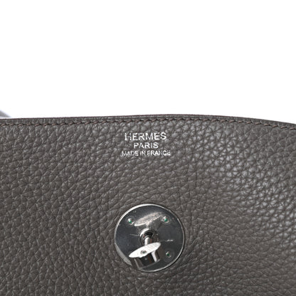 Hermes Taurillon Clemence Lindy 30 Etain 6 of 9