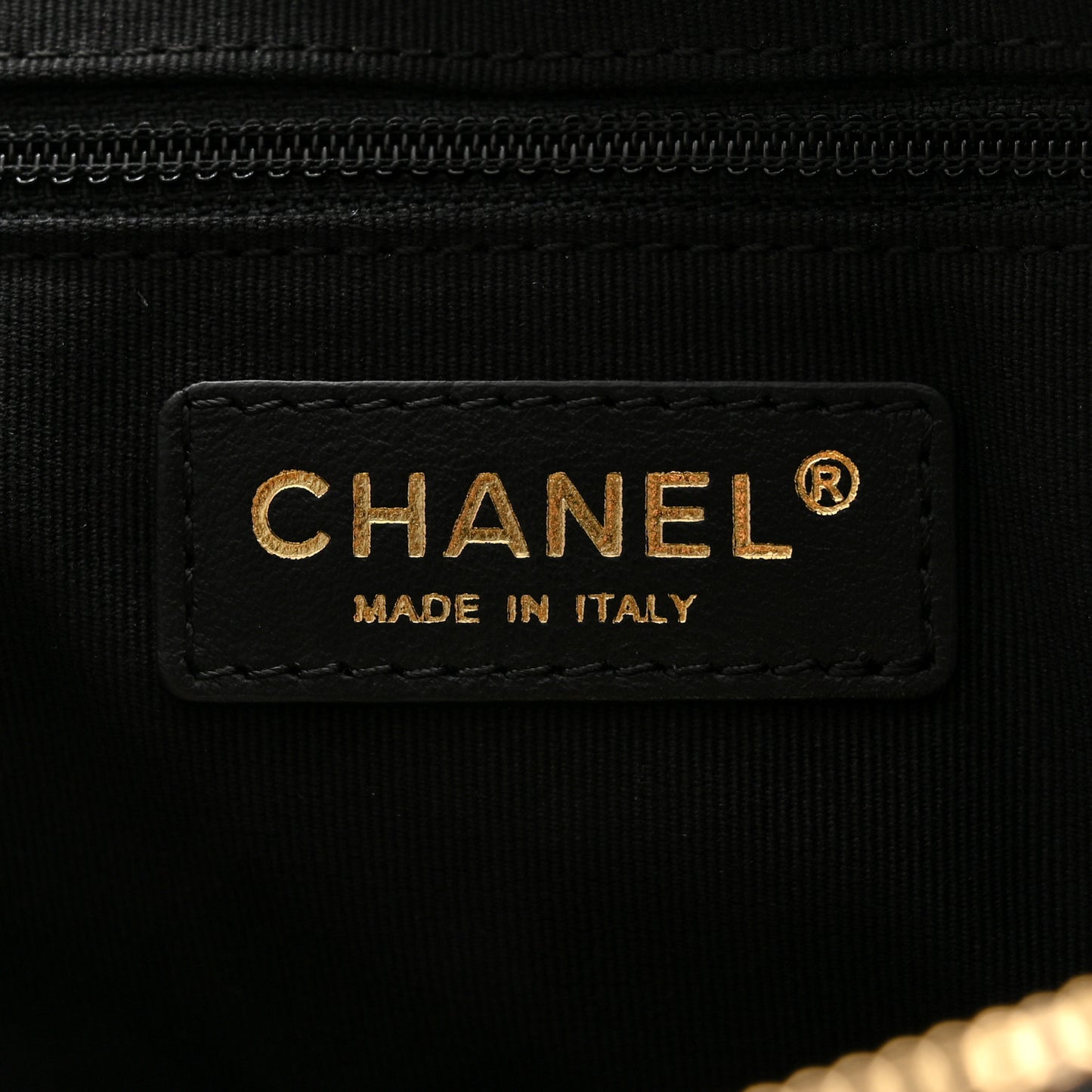 Patent Quilted Shiny Coco Small Shopping Bag Black