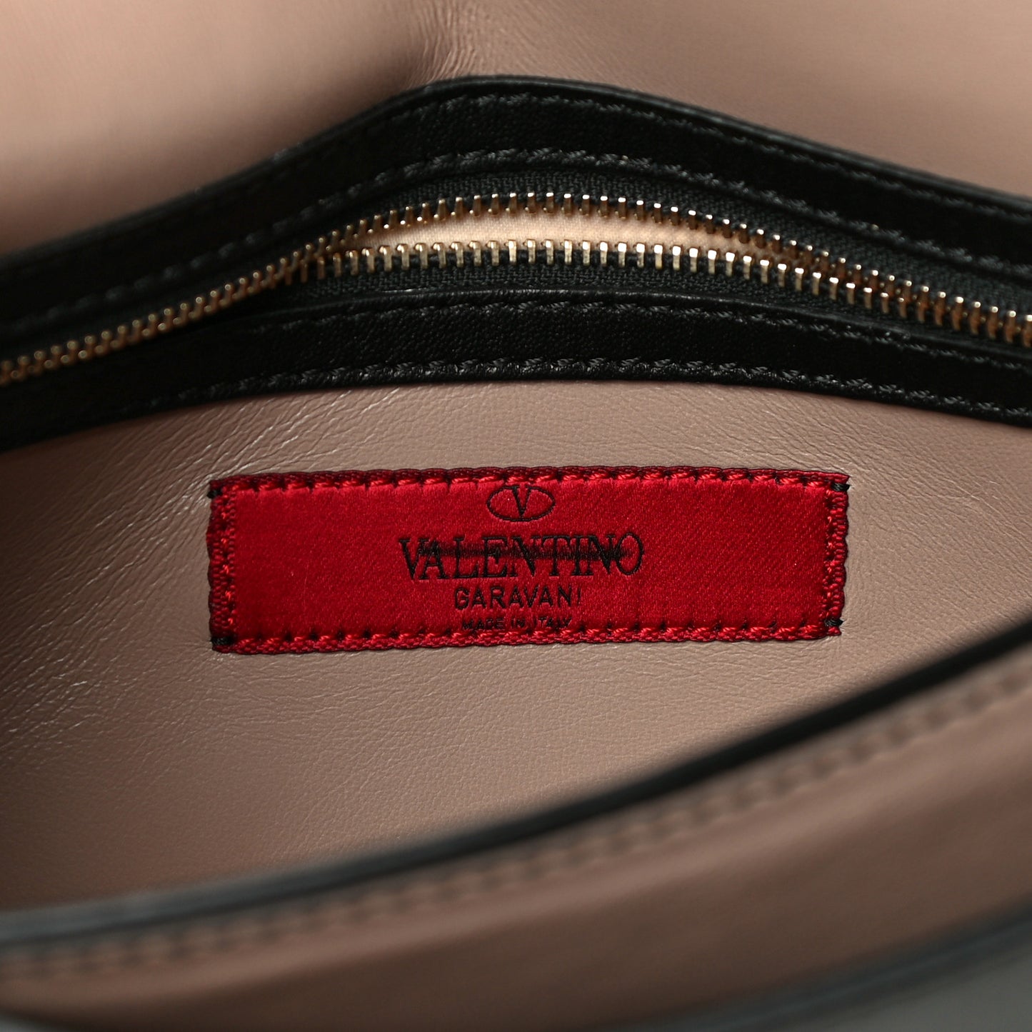 Nappa Rockstud Wristlet Clutch Black