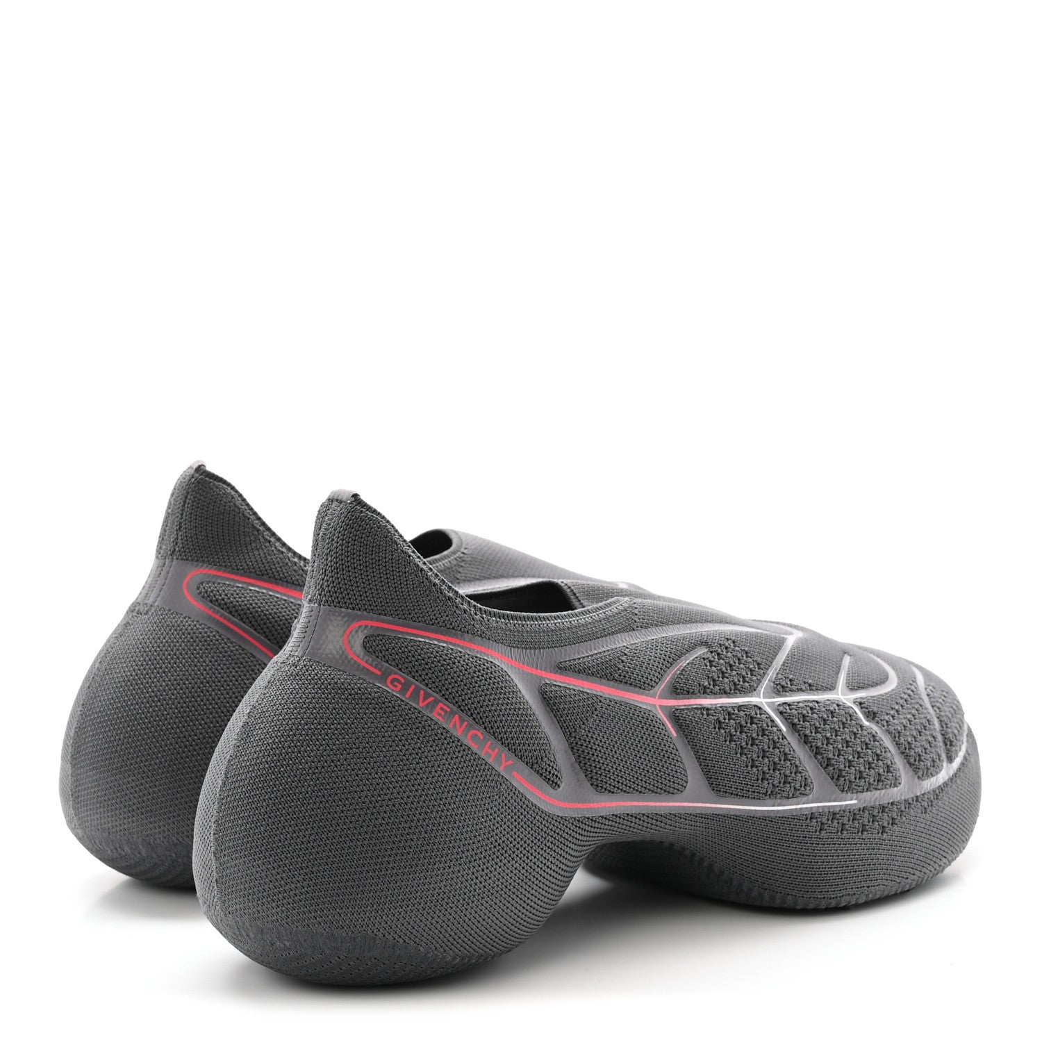 Givenchy Neoprene Mesh Mens TK-360 Sneakers 44 Grey Red 5 of 9