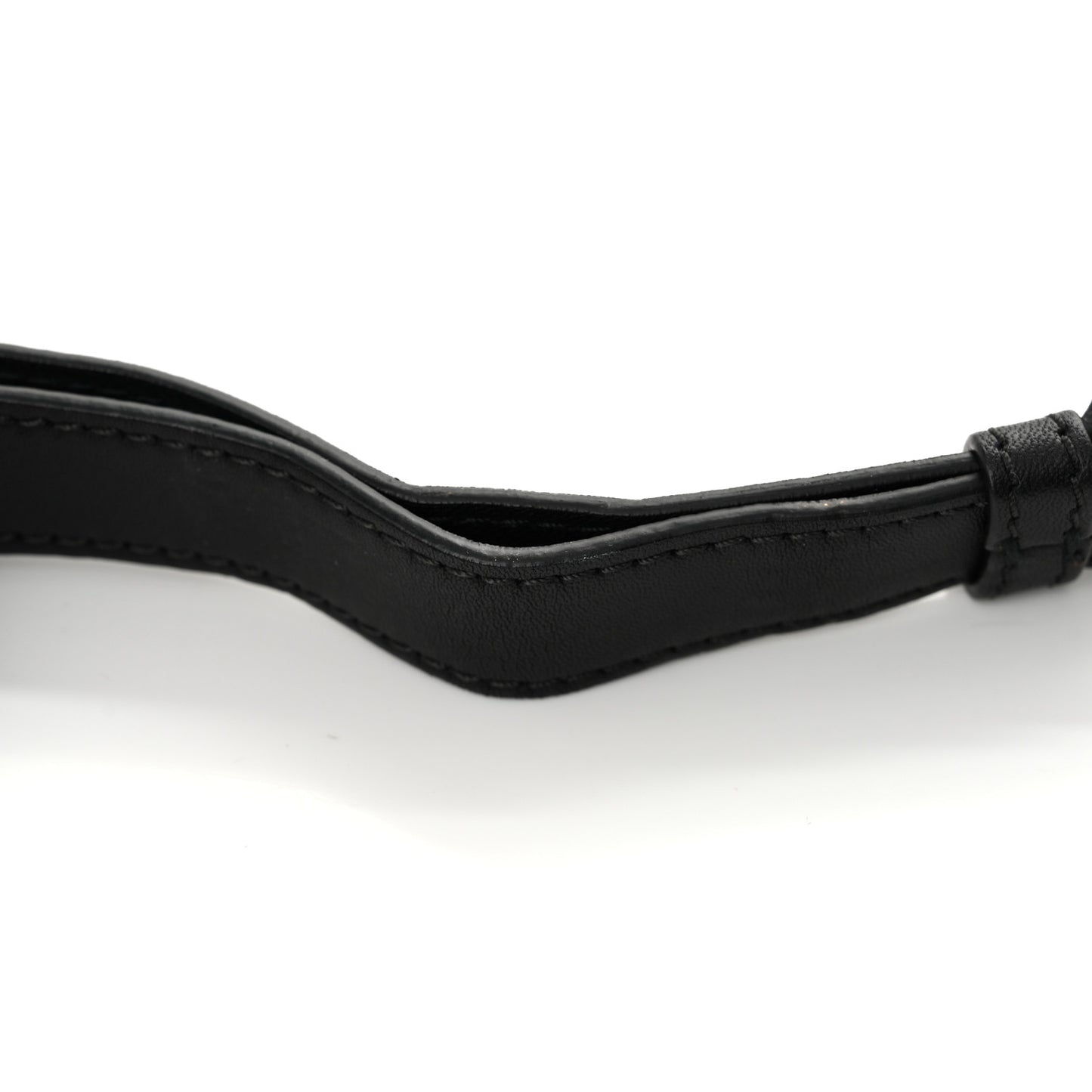 Crumpled Glazed Lambskin Quilted Waist Bag Fanny Pack Black