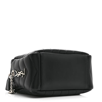 Saint Laurent Calfskin Y Quilted Monogram Small Loulou Bowling Bag Black 4 of 11