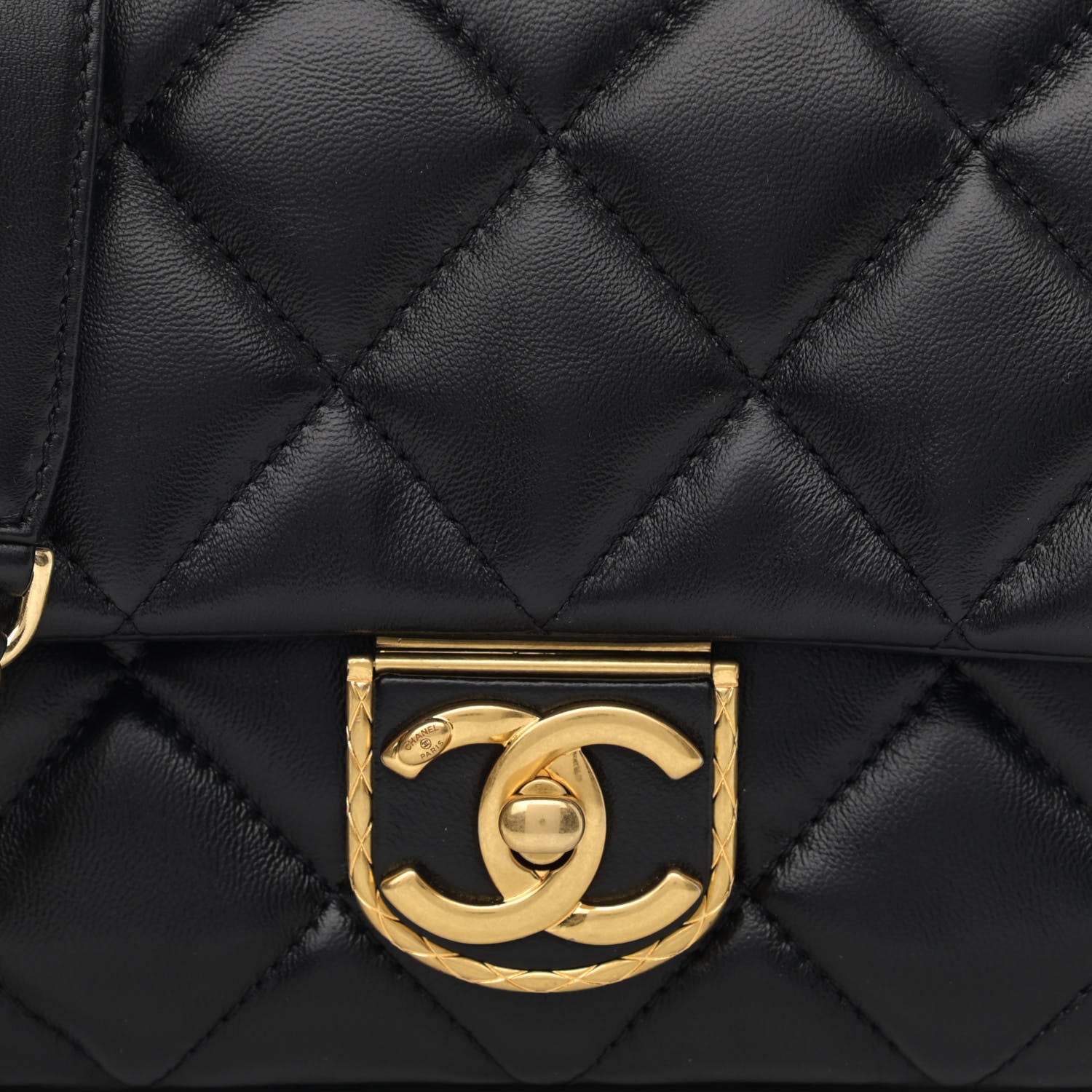 Chanel Lambskin Quilted Mini Flap Black 8 of 11