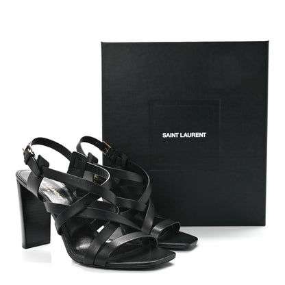 Saint Laurent Smooth Calfskin Joan 90 Sandals 38.5 Black 8 of 8