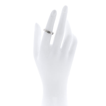 Cartier 18K White Gold Diamond 4mm LOVE Wedding Band Ring 47 4.25 51 5.75 2 of 5