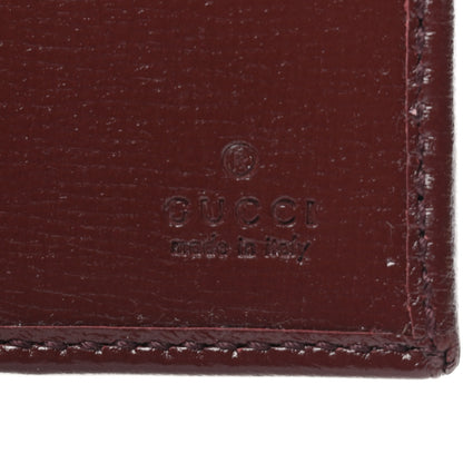 Gucci GG Supreme Monogram Azalea Calfskin Retro Interlocking G Passport Case Beige Red 5 of 6