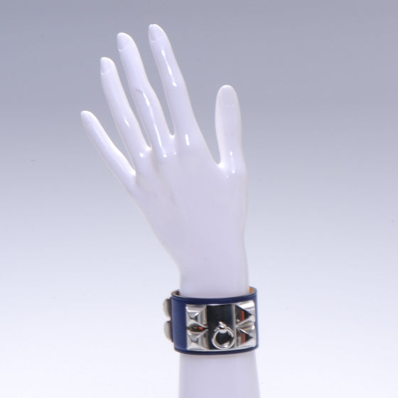 Hermes Swift Collier de Chien CDC Bracelet S Bleu Saphir 2 of 6