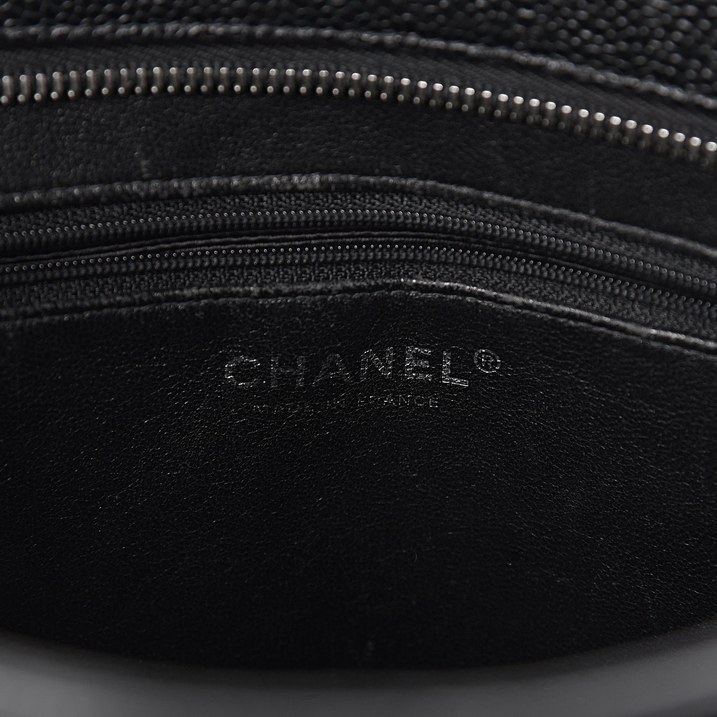 Caviar Quilted Medallion Tote Black