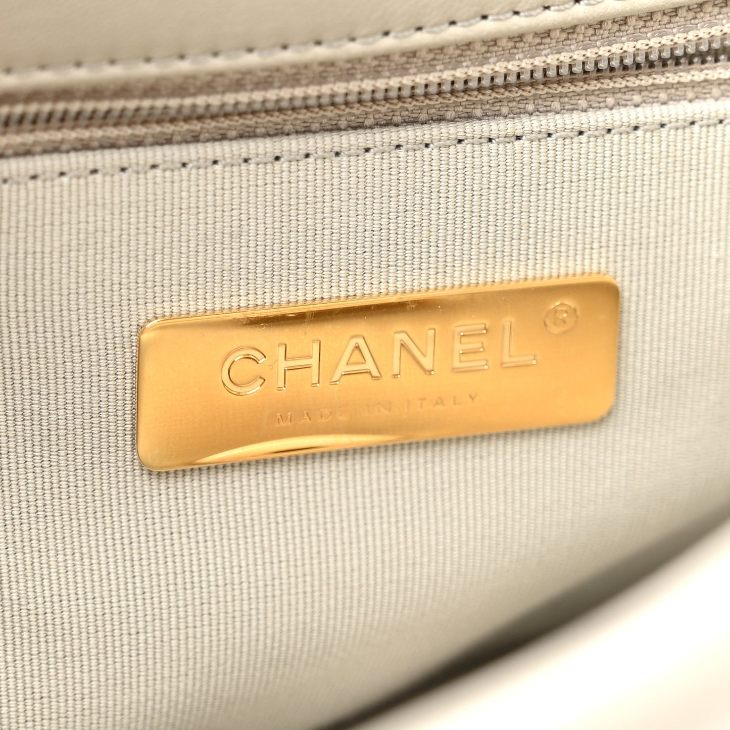 Lambskin Quilted Large Chanel 19 Flap Grey