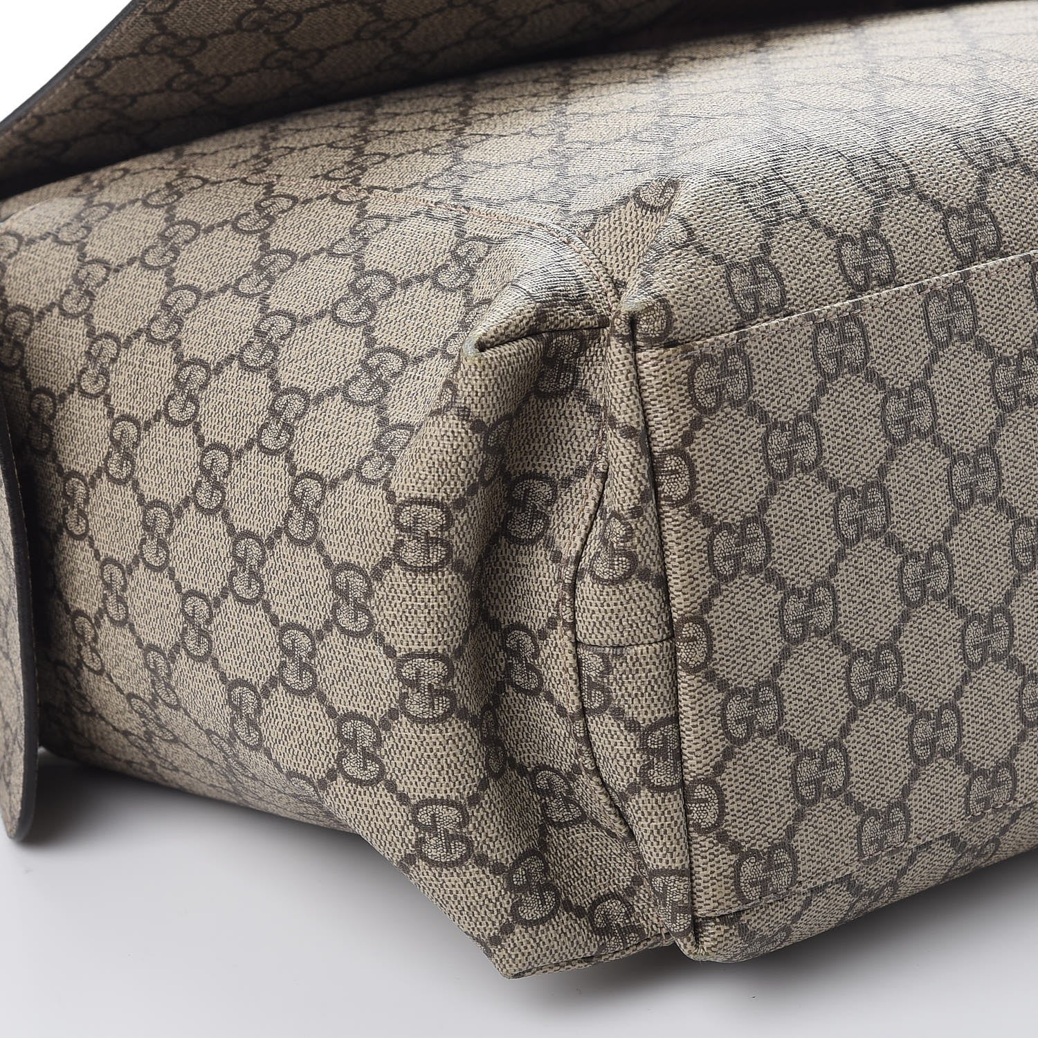 Gucci GG Plus Monogram Messenger Diaper Bag Dark Brown 10 of 11