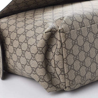 Gucci GG Plus Monogram Messenger Diaper Bag Dark Brown 10 of 11
