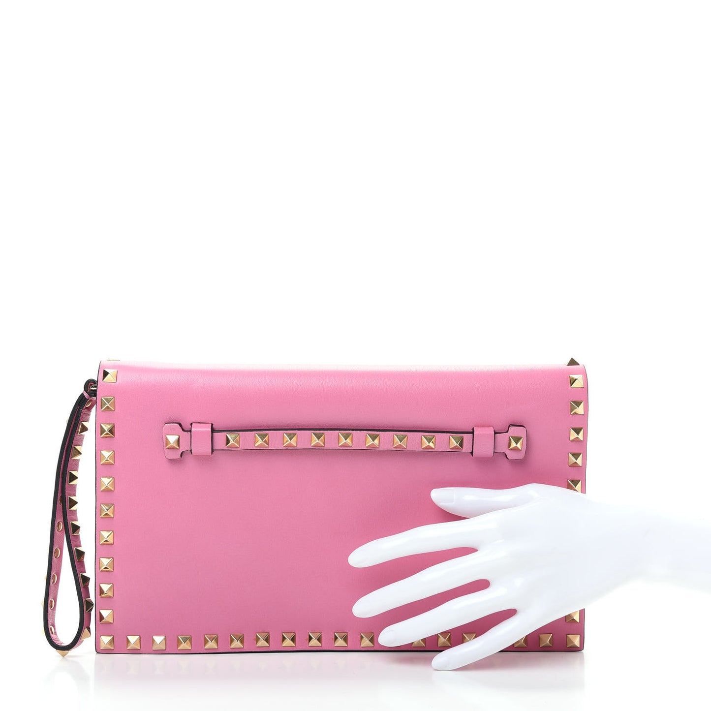 Nappa Rockstud Wristlet Clutch Ninphea