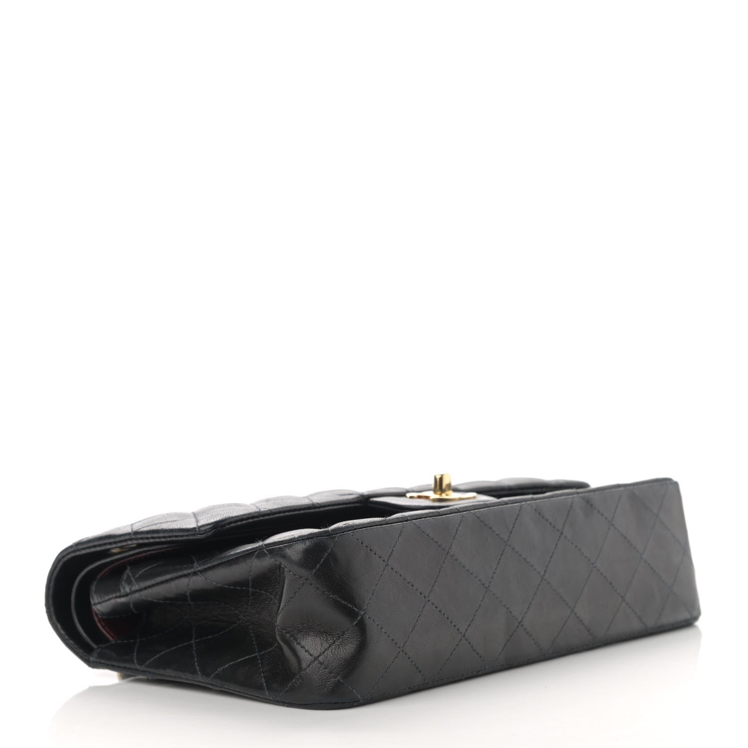 Chanel Lambskin Quilted Medium Double Flap Navy 3 of 13