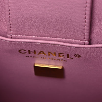 Chanel Caviar Quilted Mini Bucket Bag Pink 11 of 13