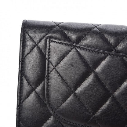 Chanel Lambskin Quilted Yen Wallet Black 10 of 10