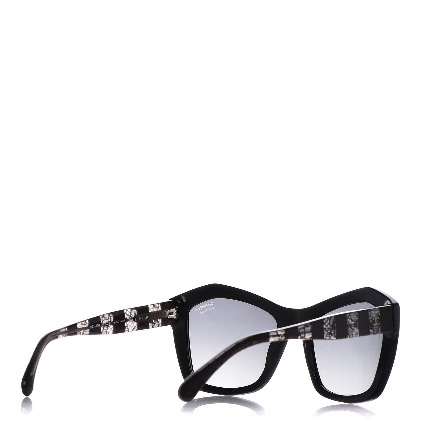 Lace Effect Sunglasses 5296 Black