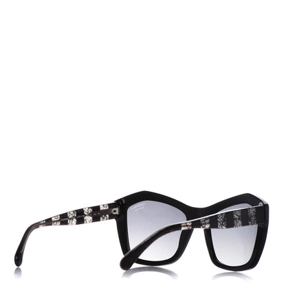 Chanel Lace Effect Sunglasses 5296 Black 4 of 9