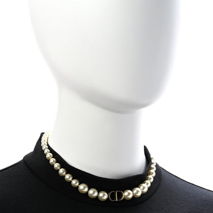 Christian Dior Pearl 30 Montaigne Choker Necklace Gold 2 of 7