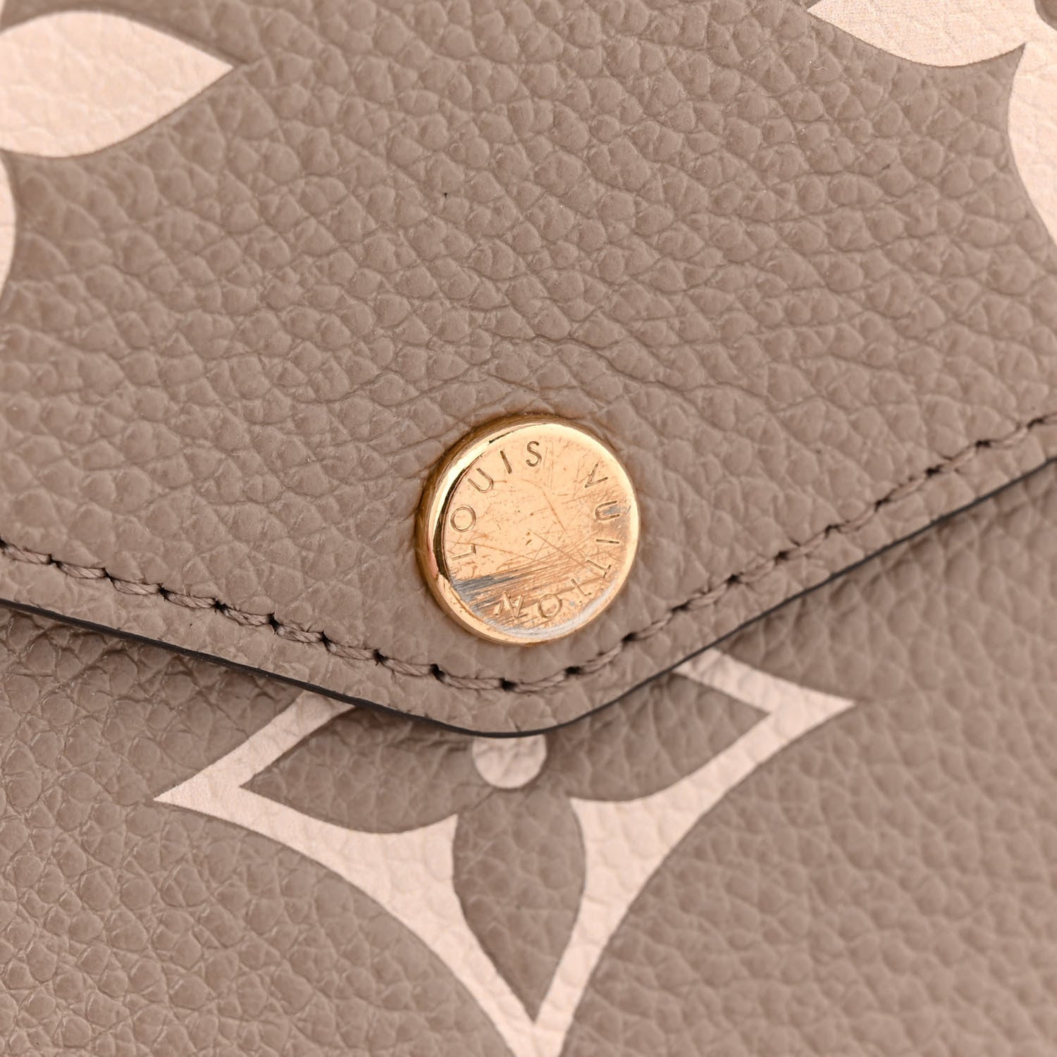 Louis Vuitton Empreinte Monogram Giant Felicie Pochette Tourterelle Creme 12 of 12