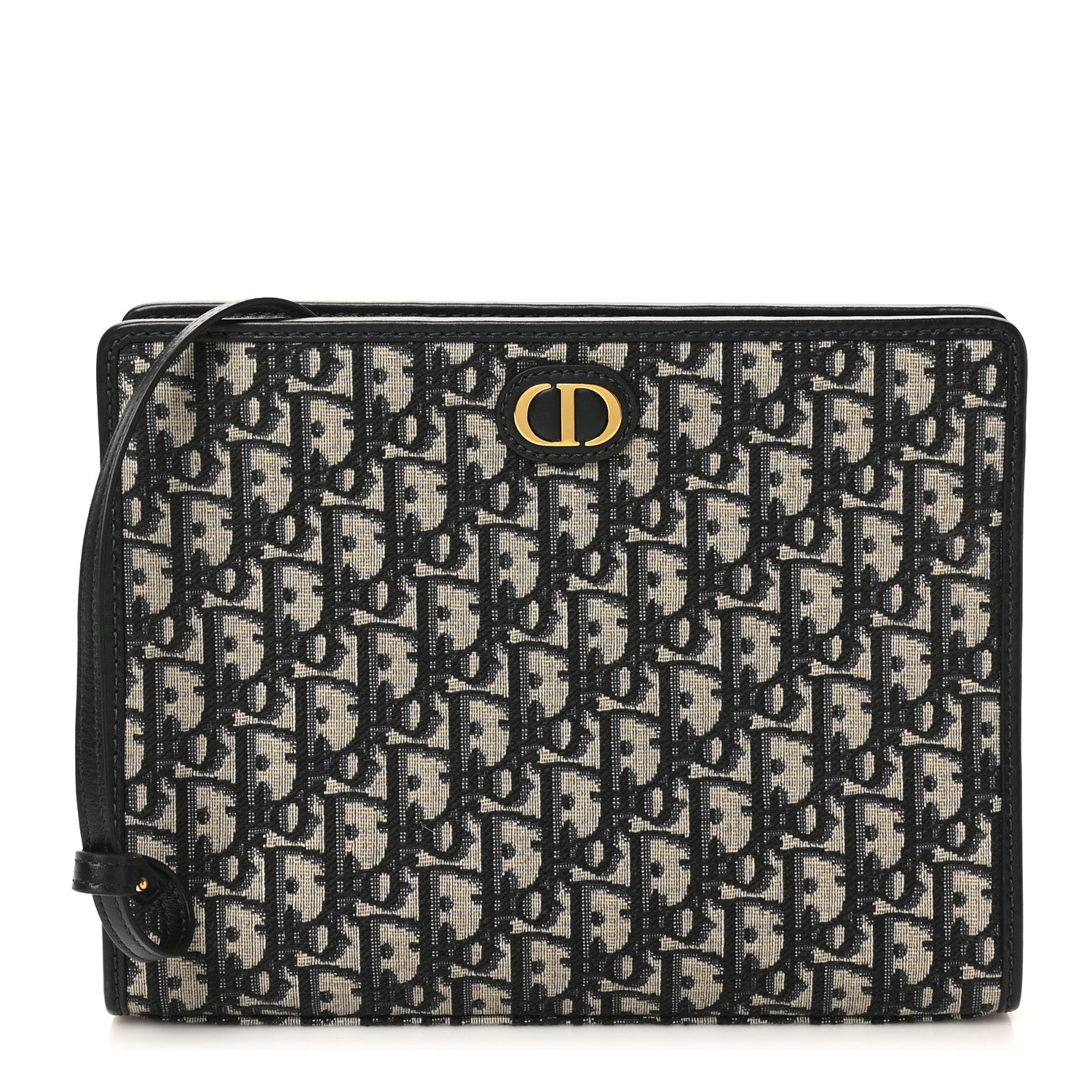 Christian Dior Oblique 30 Montaigne Pouch Blue 1 of 7