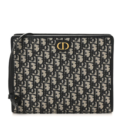 Christian Dior Oblique 30 Montaigne Pouch Blue 1 of 7