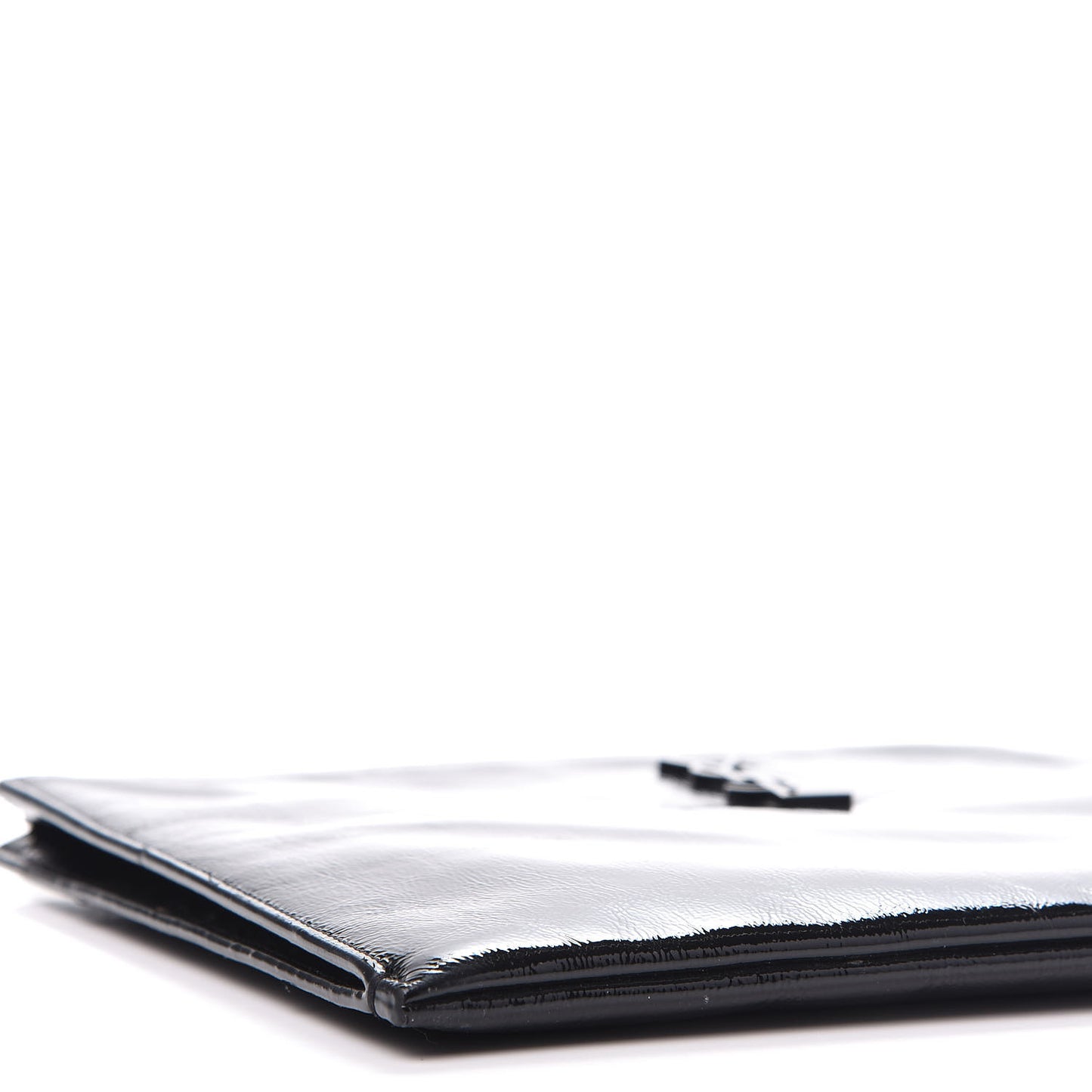 Texturized Patent Monogram iPad Case Black