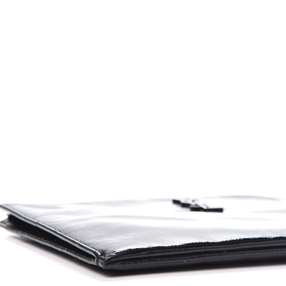 Saint Laurent Texturized Patent Monogram iPad Case Black 6 of 10