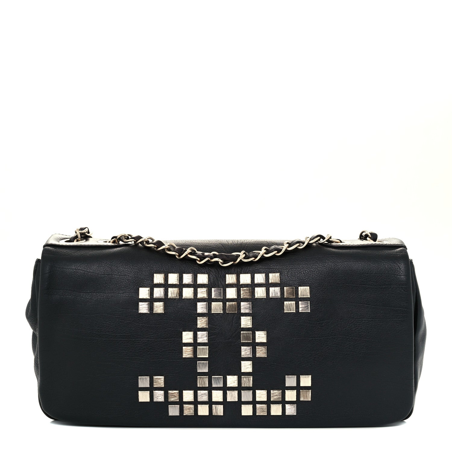 Chanel Grained Calfskin Metal Mosaic Flap Black 1 of 10
