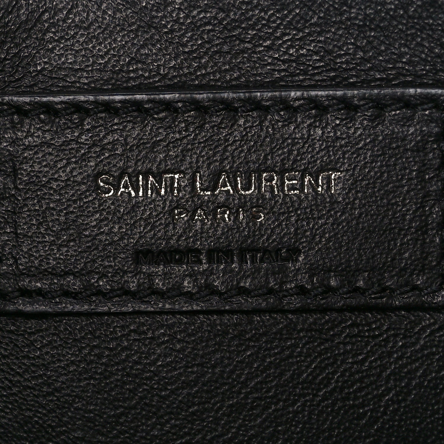 Saint Laurent Crinkled Calfskin Matelasse Monogram Baby Niki Chain Satchel Platinum 7 of 11