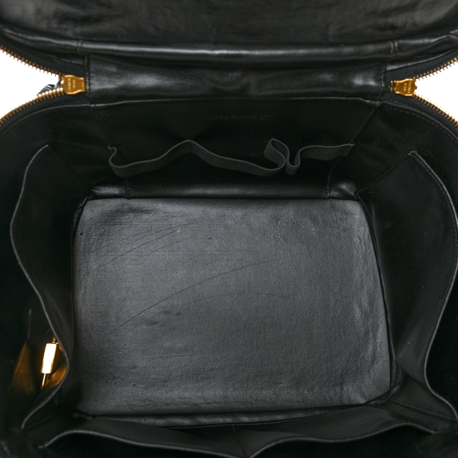 Chanel Caviar CC Vanity Train Case Black 5 of 13